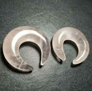 Natural Rose Quartz pinchers